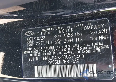 2024 Hyundai Elantra Sel z USA, uszkodzony, nr VIN KMHLS4DG5RU671493